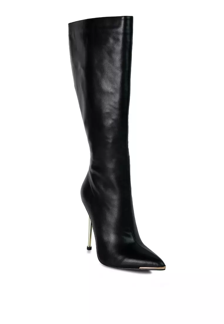 Pointed calf shop boots