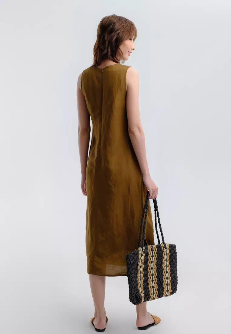 Scent of Summer Midi Linen Dress