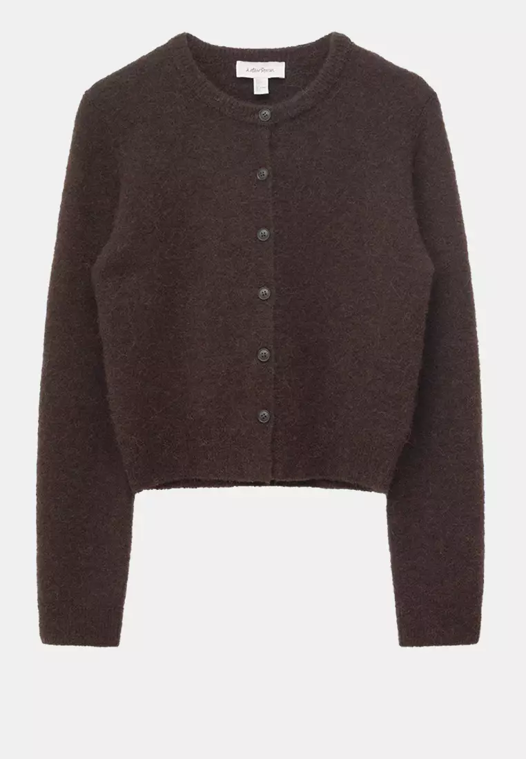 Alpaca-Blend Cardigan