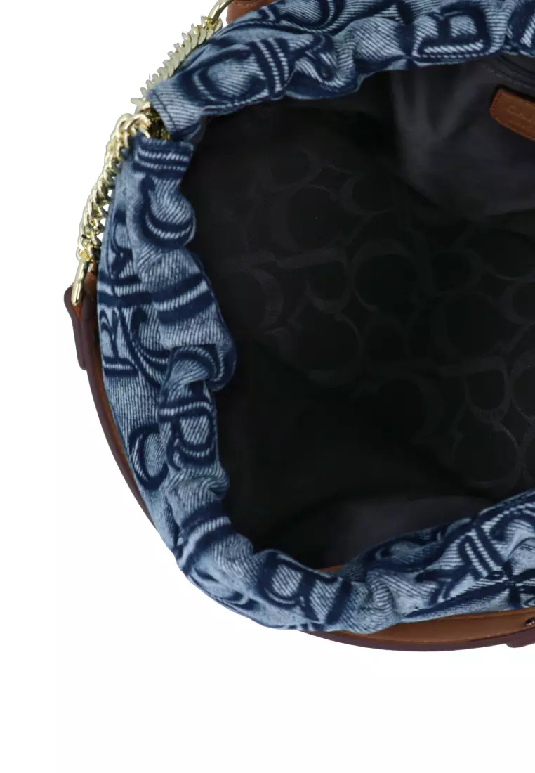 Carlo GEO Denim Tote Bag - Dark Blue