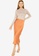 Banana Republic orange Bias Midi Slip Skirt 251FDAAC6DB71EGS_4