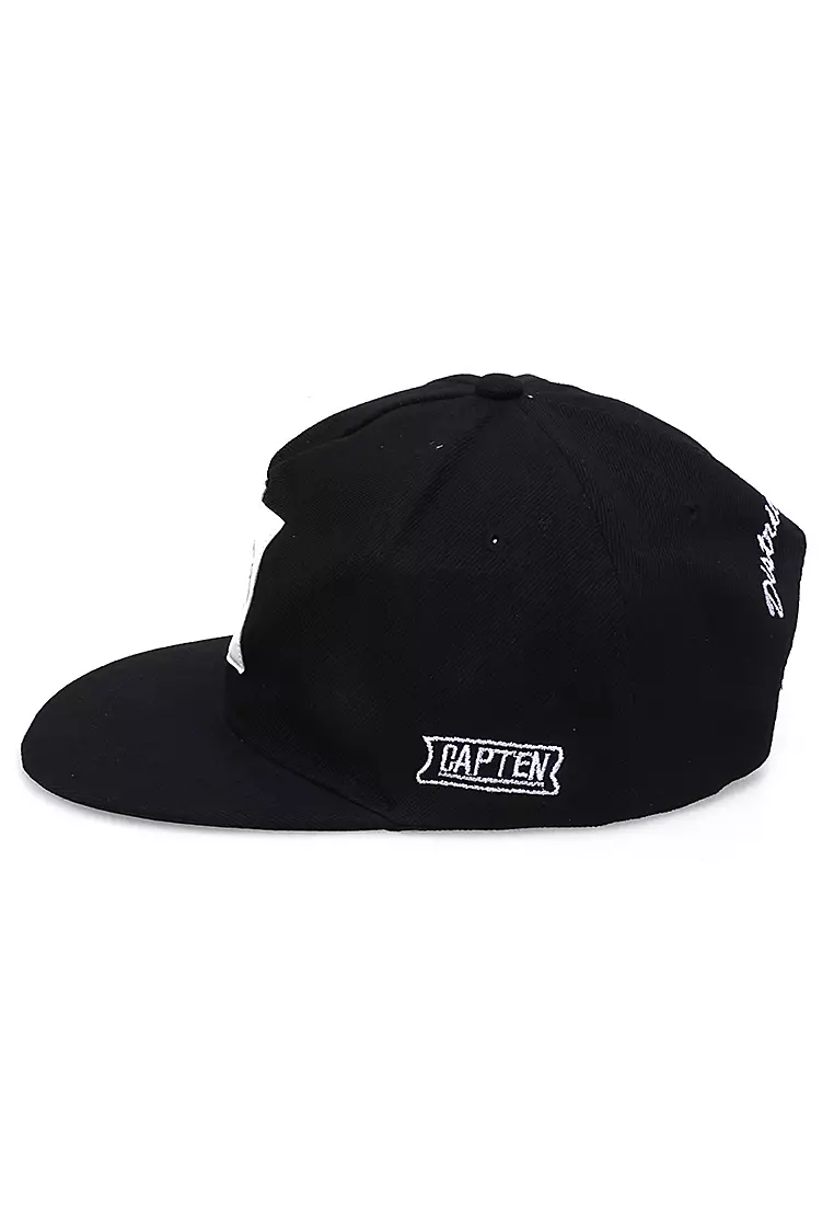 Gemp Topi Snapback Hip Hop Unisex Hat N86 Brooklyn Twenty Creative Design Material Cotton Polyester ORIGINAL - Black