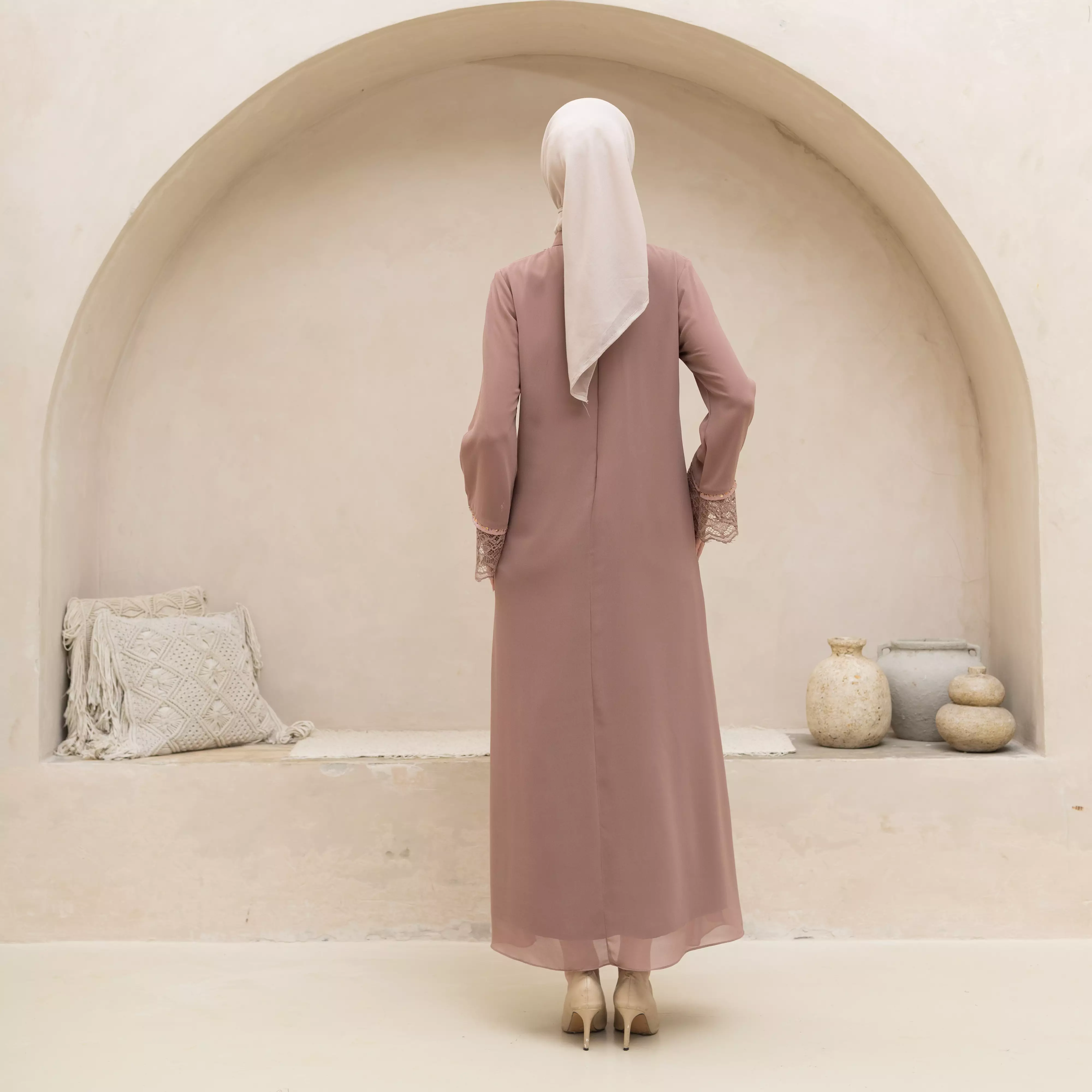 EPC Abaya Zafira - Moucha Mousse- Brocade Collection