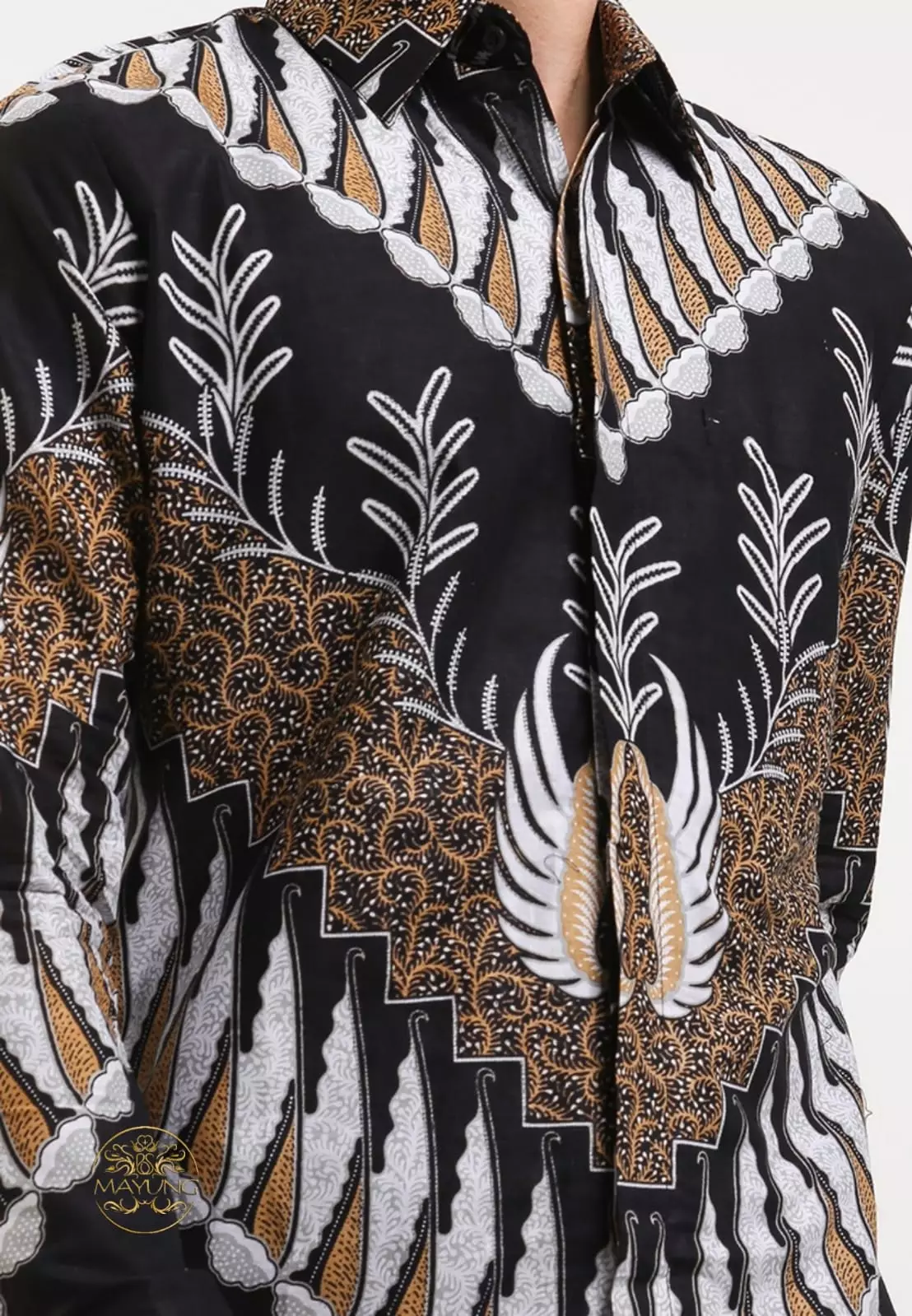 Wesampana Kemeja Batik Pria Premium Slimfit Modern Lengan Panjang