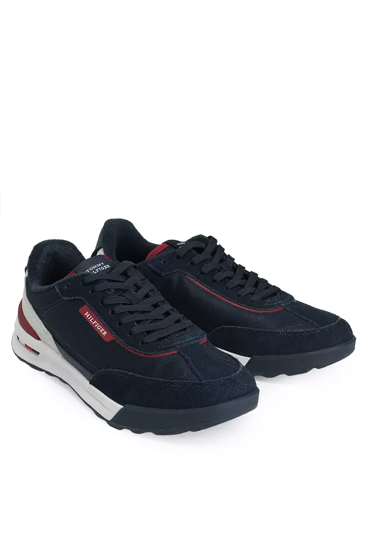 Retro Suede Mix Cleat Trainers - Tommy Mainline