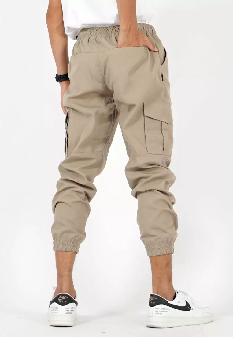  DAVE Cargo Jogger Pants Celana Cargo Joger Pria - BEIGE
