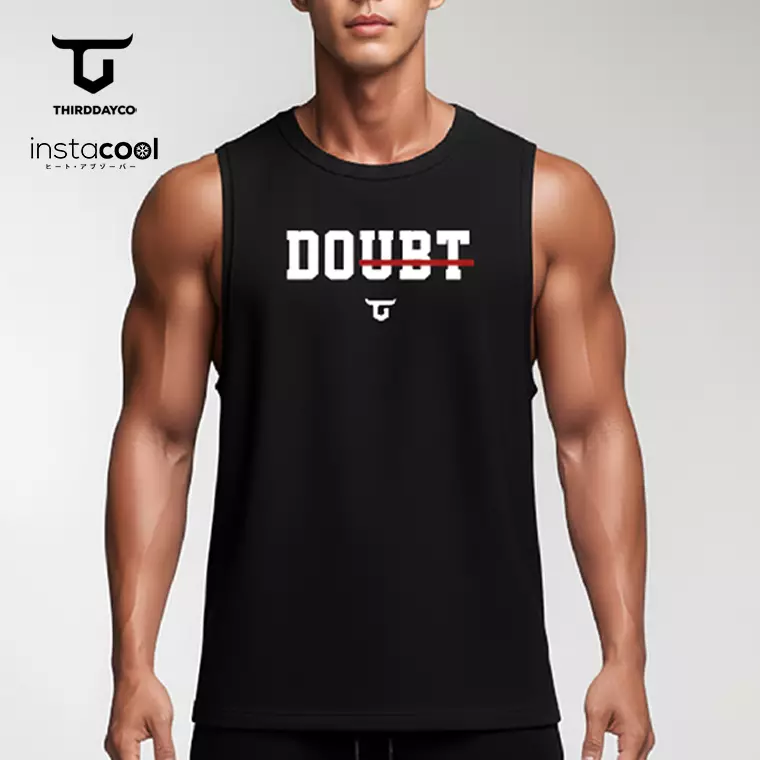 MTX73 Kaos Singlet Gym Pria SVN Instacool "doubt" hitam