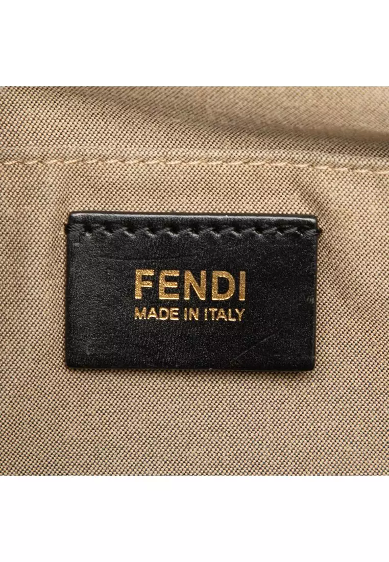 Pre-Loved Fendi Mini Canvas Colorblock Chameleon Satchel