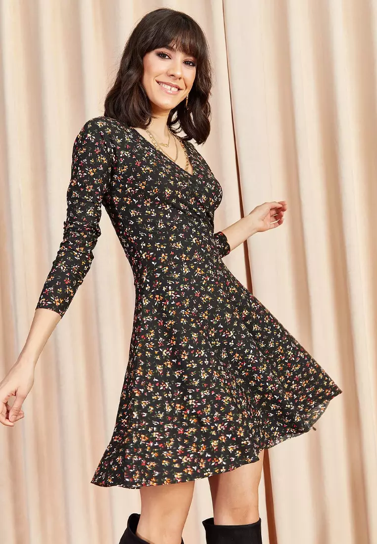 Floral Knitted Dress