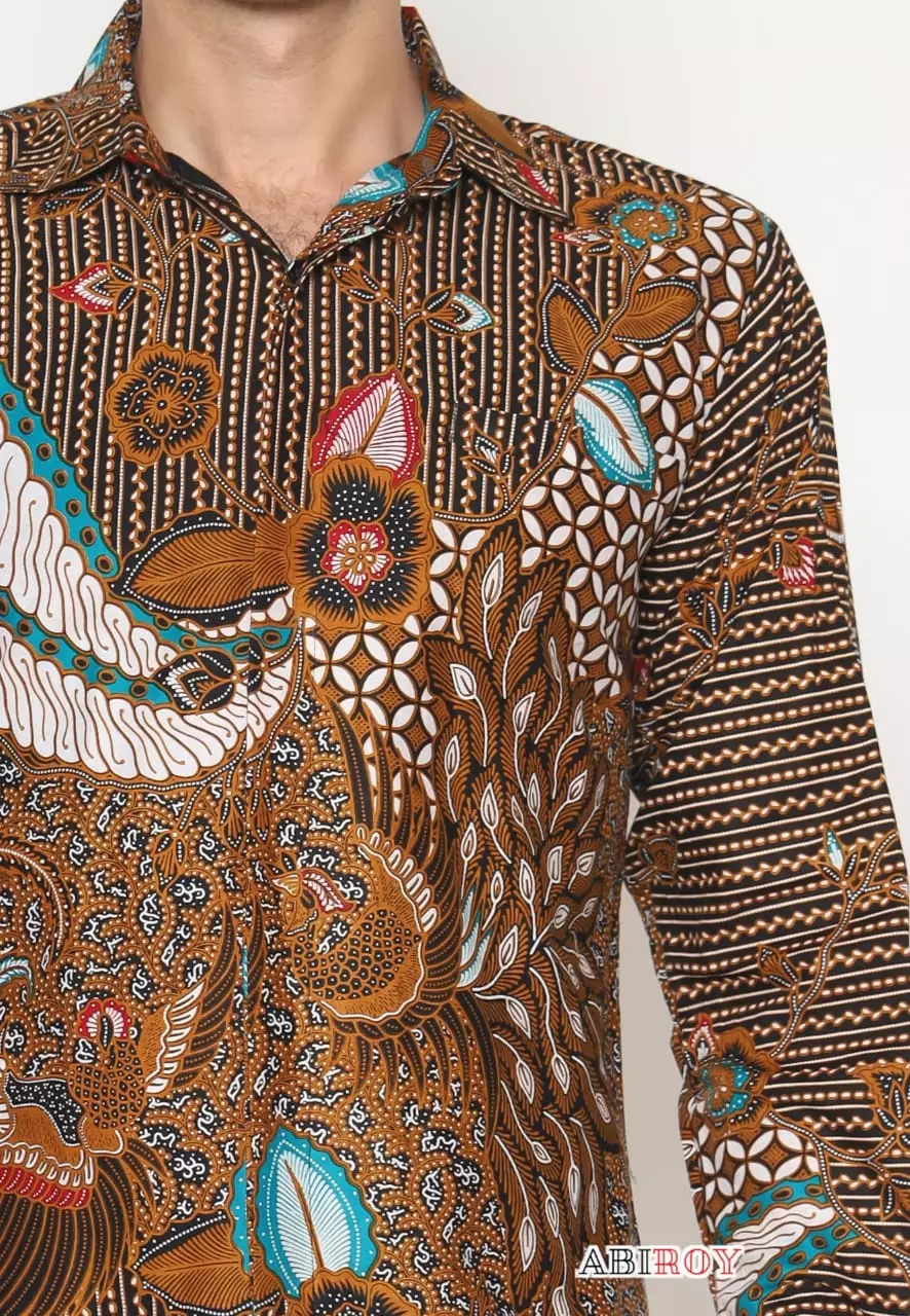 Kemeja Batik Pria Premium Slimfit Elegant Modern Lengan Panjang Merakumba