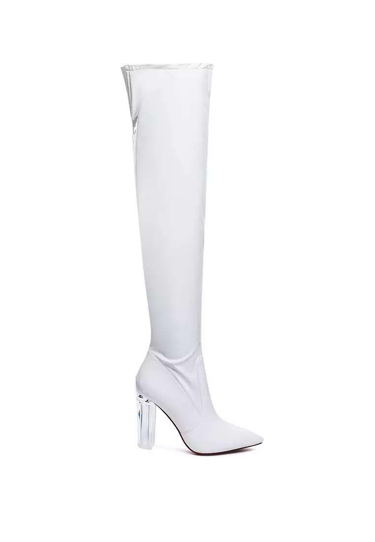 Thigh high sale boots london