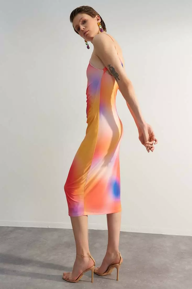 Rainbow on sale fitted dresses