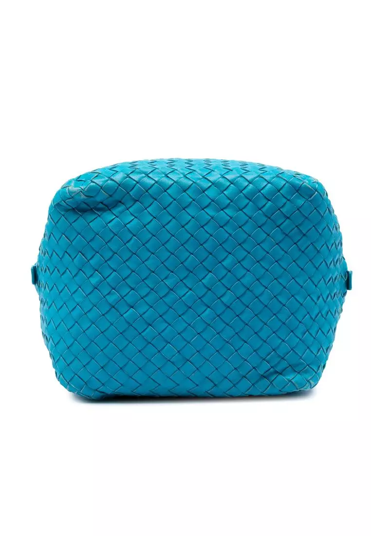 Pre-Loved Bottega Veneta Nappa Intrecciato Cube Crossbody