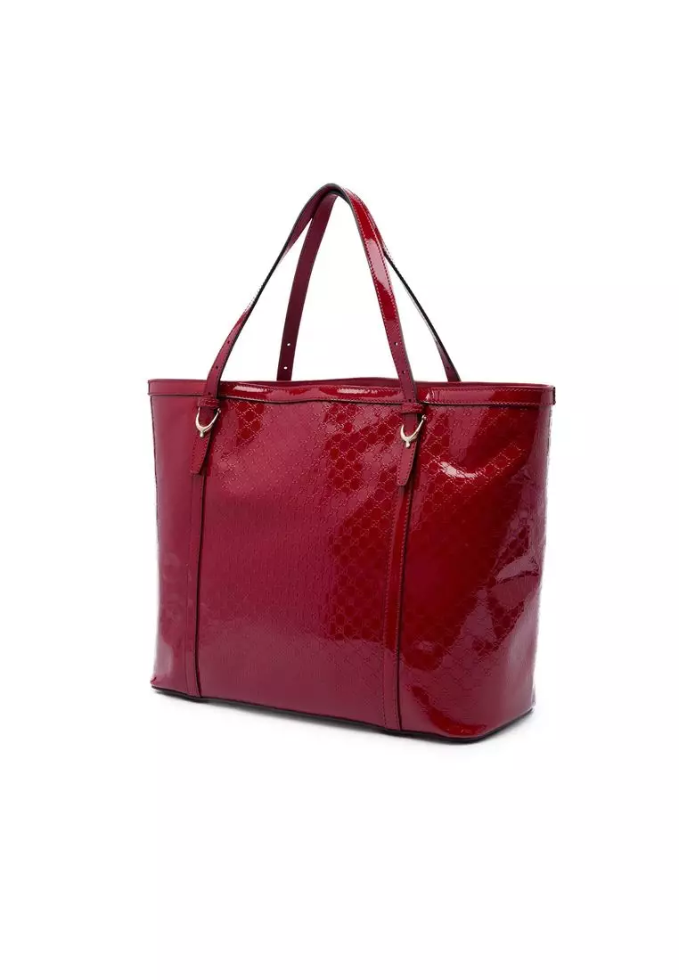 Pre-Loved Gucci Microguccissima Patent Nice Tote