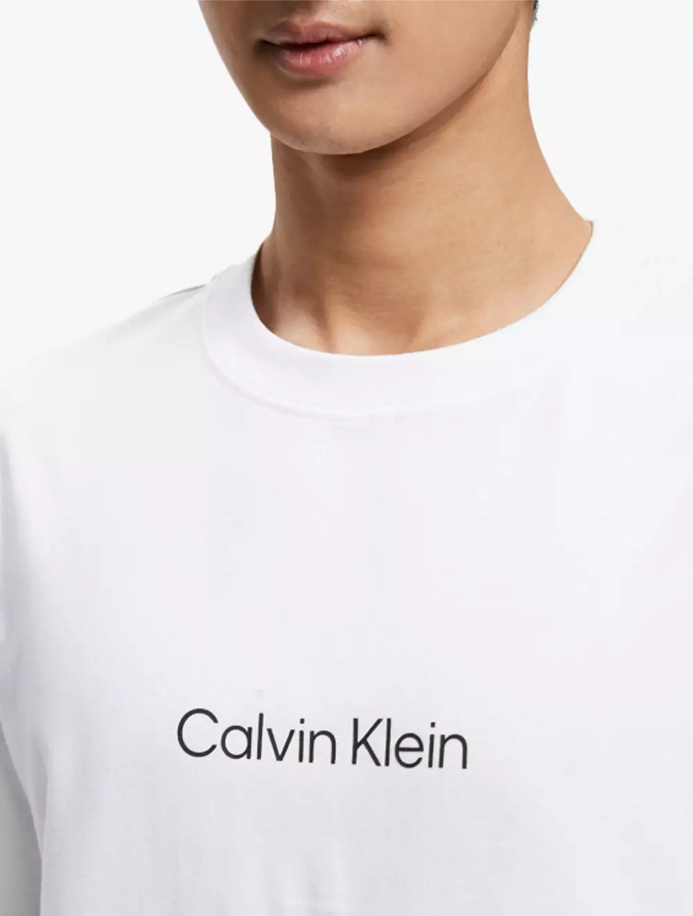 CK JEANS - STANDARD LOGO CREW NECK TEE - white