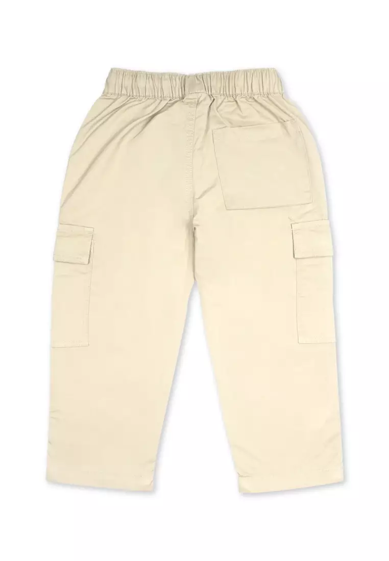 Boys Twill Cargo Jogger Pants