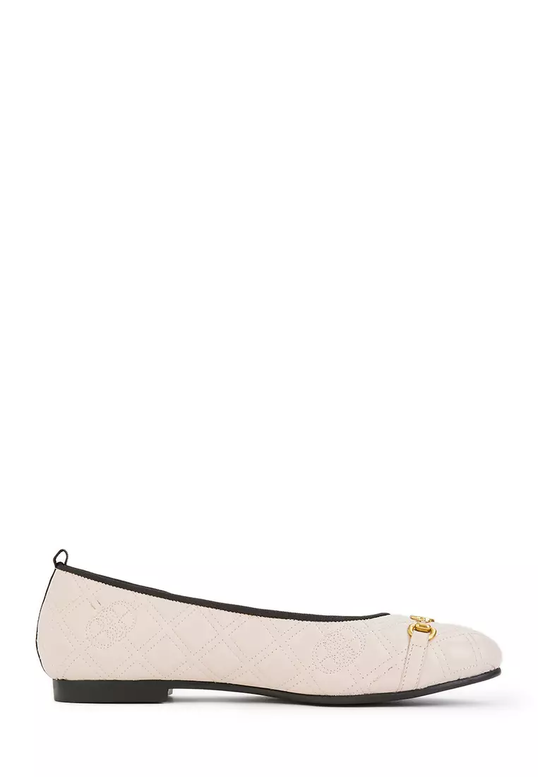 Discount on BONIA  shoes - SKU: Beige Lean Ballerinas