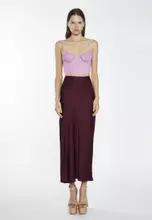 Deep Burgundy Sateen