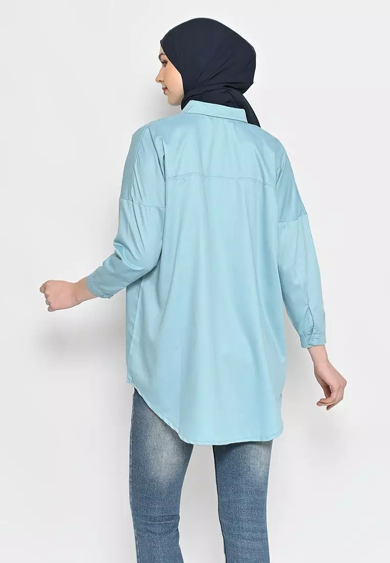 Sinom Ajeng Blouse Dusty Blue