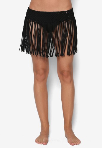 Kendall + Kylizalora時尚購物網評價e 羅馬風花邊流蘇短裙, 服飾, 服飾