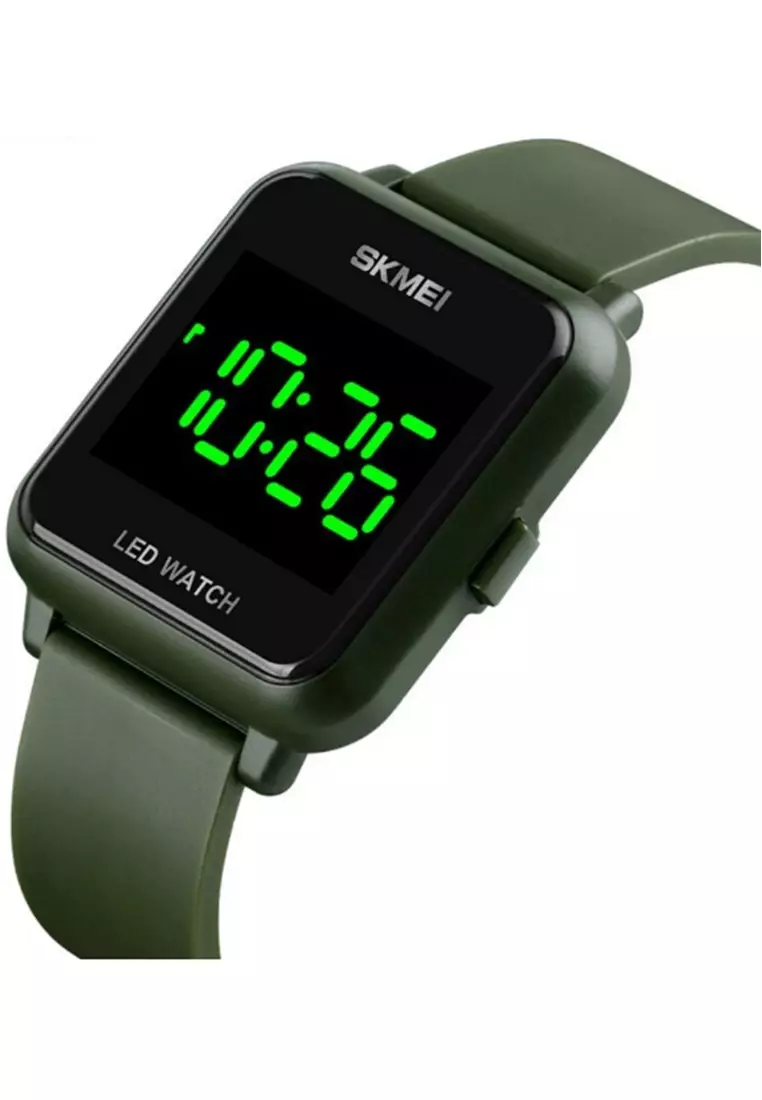 Jam Tangan Digital Pria Waterproof Many Function Strap Tali Material PU AN02 ORIGINAL