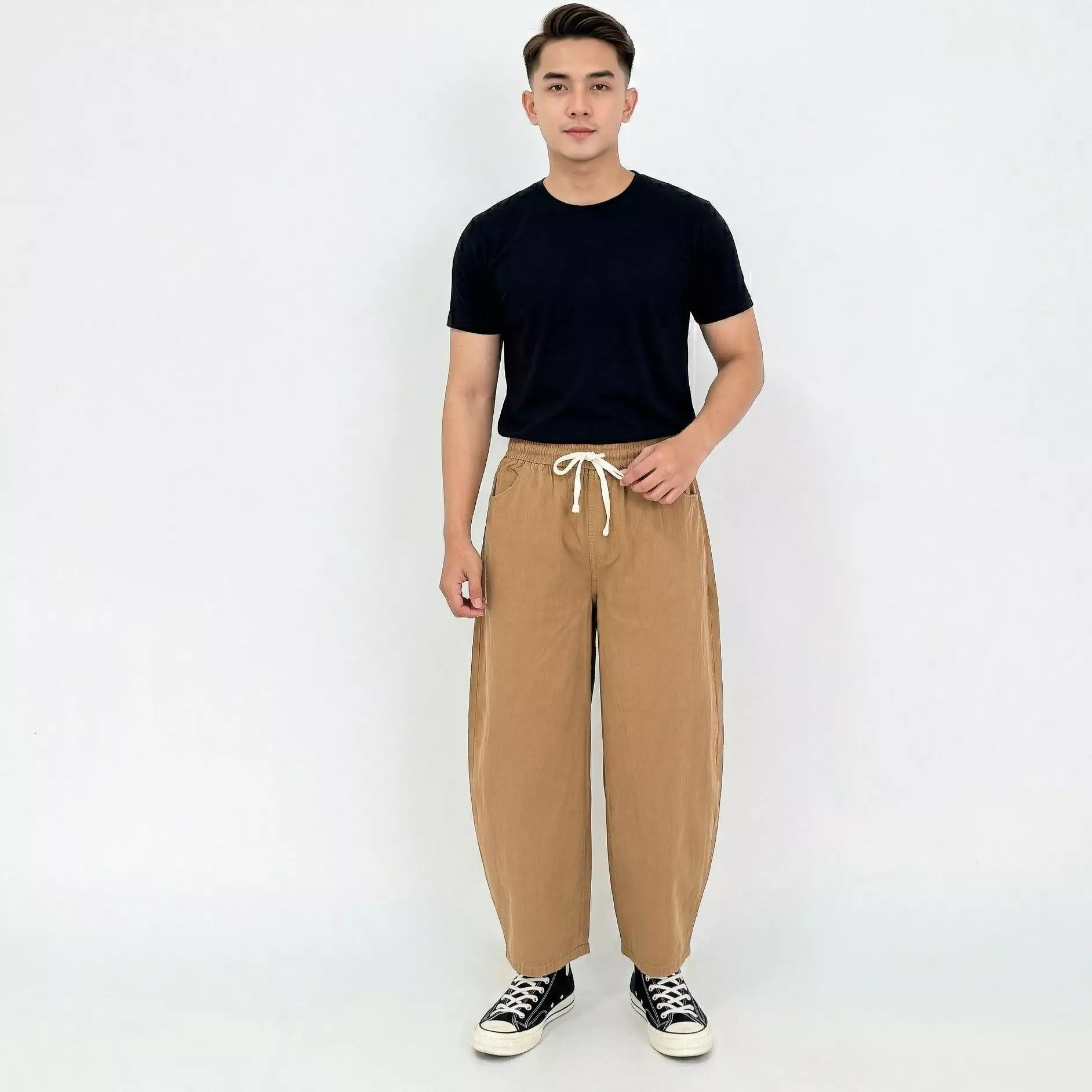 Celana Panjang Jeans Pria - Leon Relaxed Barrel Pants