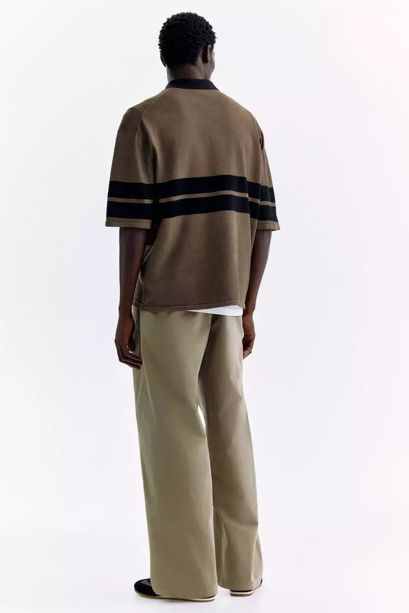 Loose Fit Knitted polo shirt