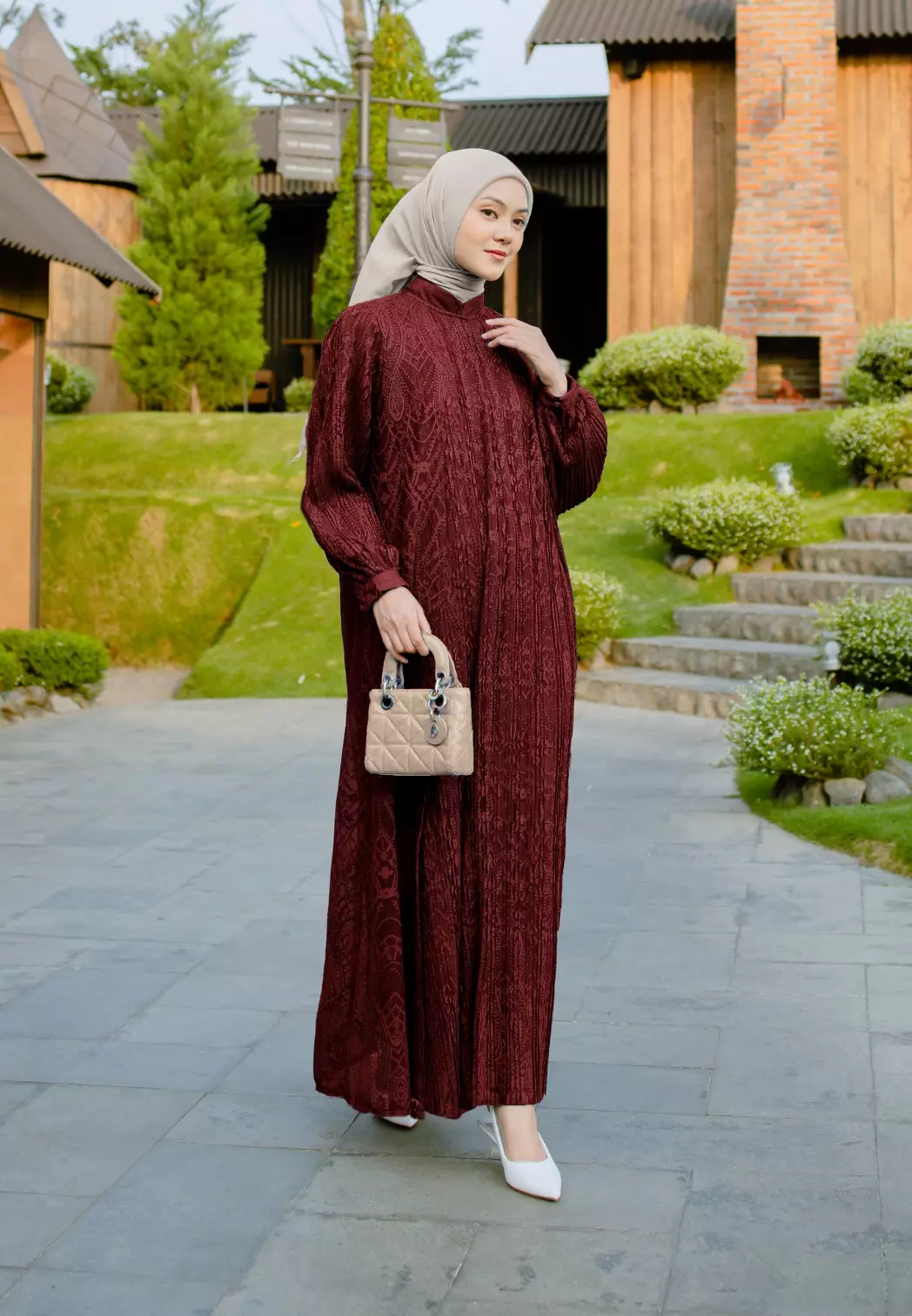 Danisha Dress - Maroon