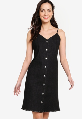 zalora button down dress