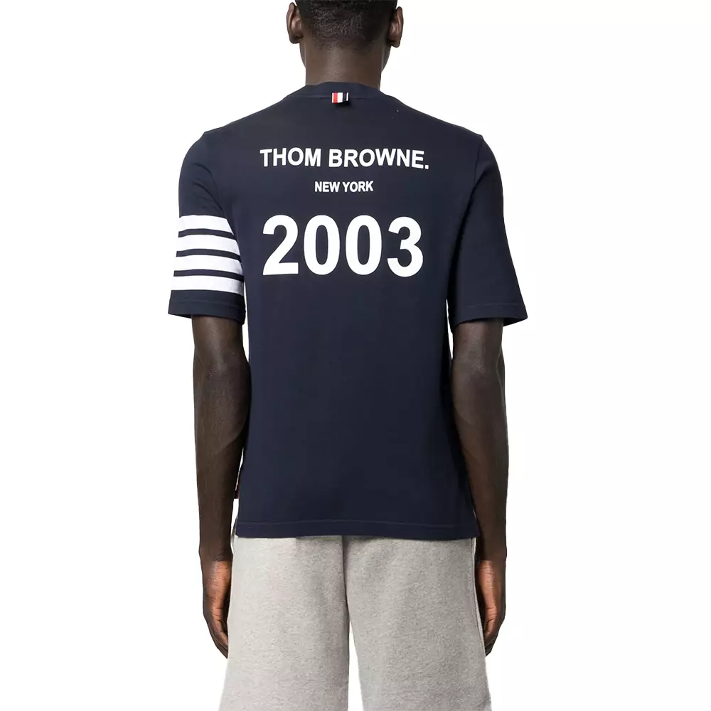 4-Bar Jersey T-Shirt Navy