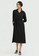 Cloth Inc black Posy Overlap Shift Dress 9382BAACA5206CGS_4