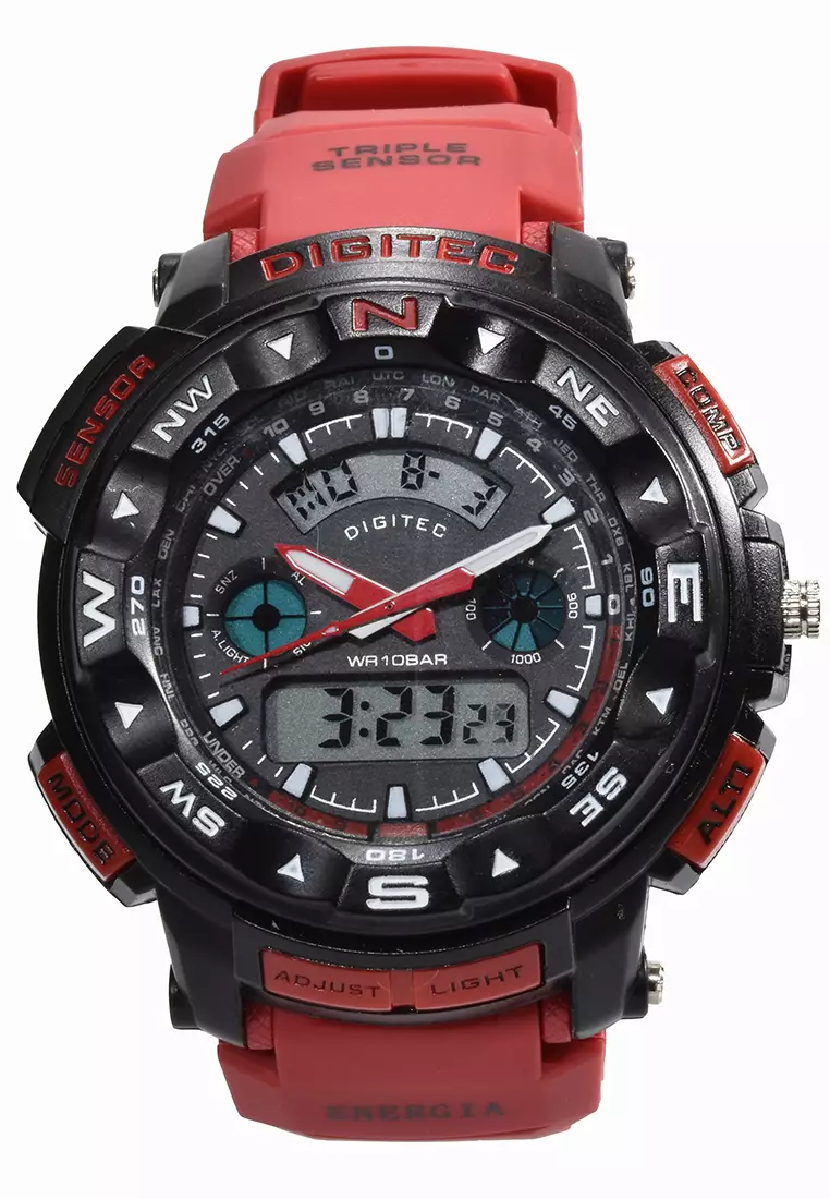 Jual Digitec Digitec - Jam Tangan Pria - Red - Resin Strap - DG2037-A ...