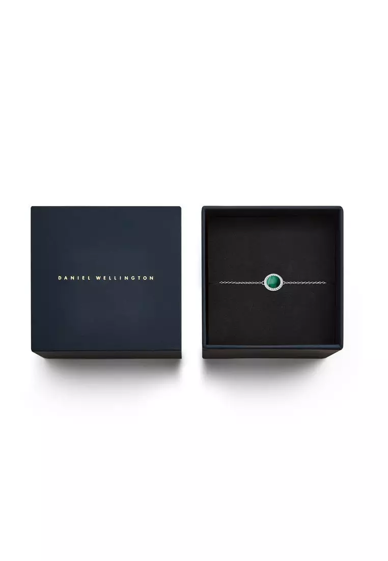 Audrey Bracelet Malachite Silver - Unisex Bracelet for women and men stainless steel Bracelet DW Official Authentic Original