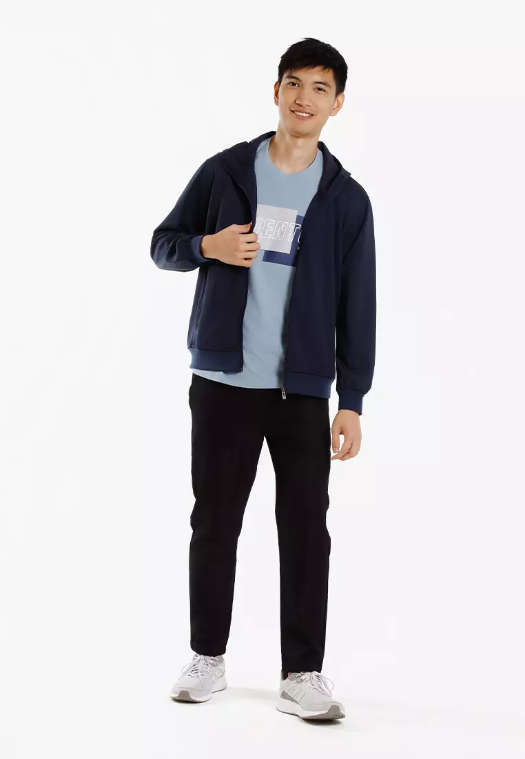 Forest Roman Hooded Spring And Autum Jacket - 30402-33Navy