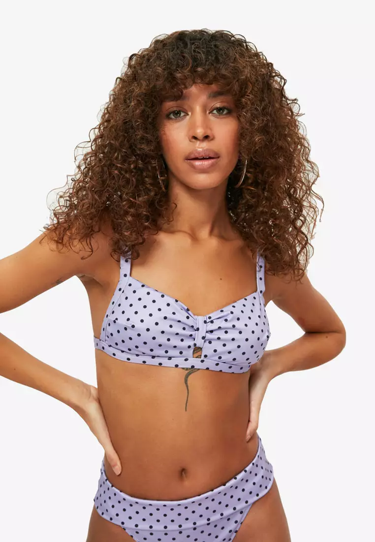 Buy Trendyol Polka Dot Bikini Top 2023 Online | ZALORA Singapore