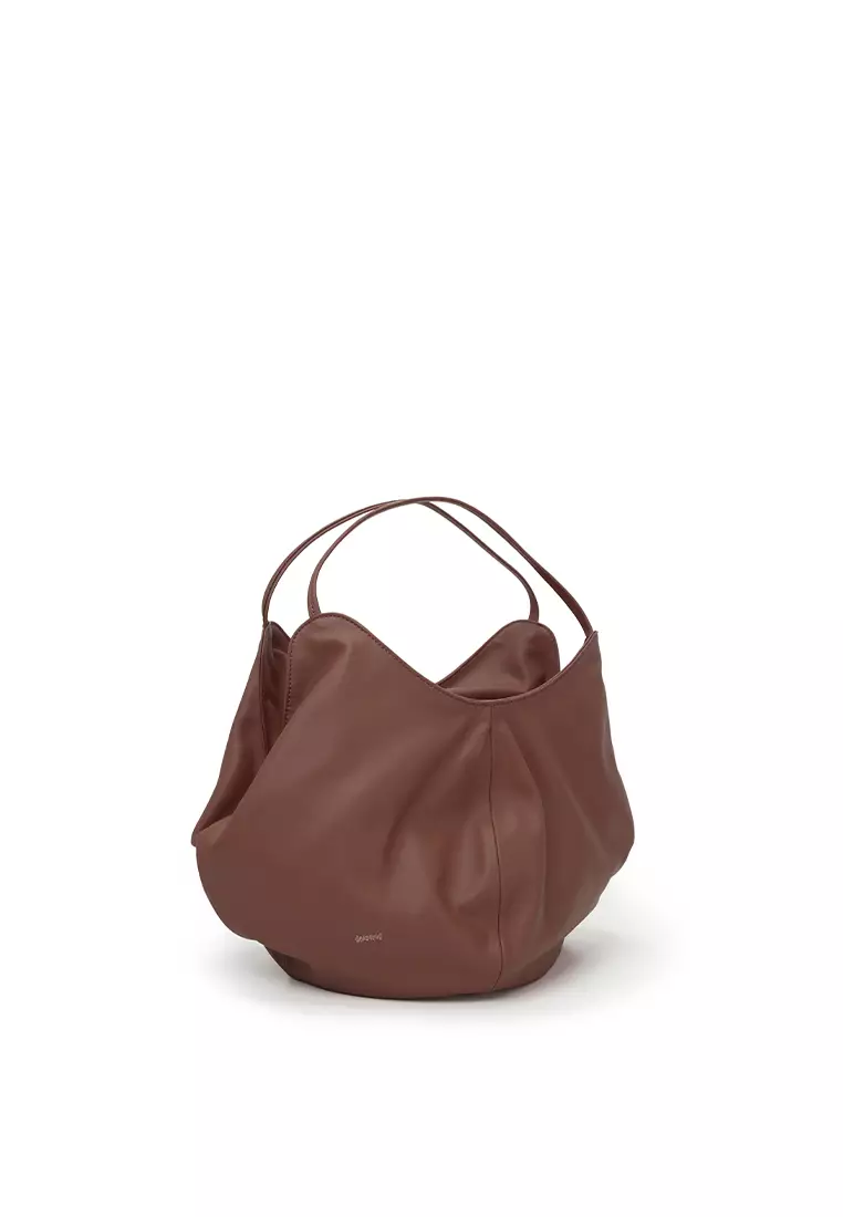 Balloon Hobo Bag - Dark Caramel