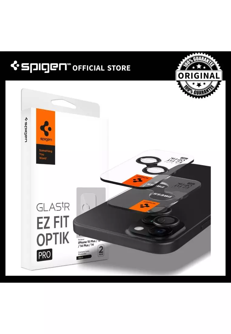 Buy Spigen Glas tR EZ Fit Optik Pro Lens (2 Pack) Black for iPhone 15 Plus  / iPhone15 2024 Online