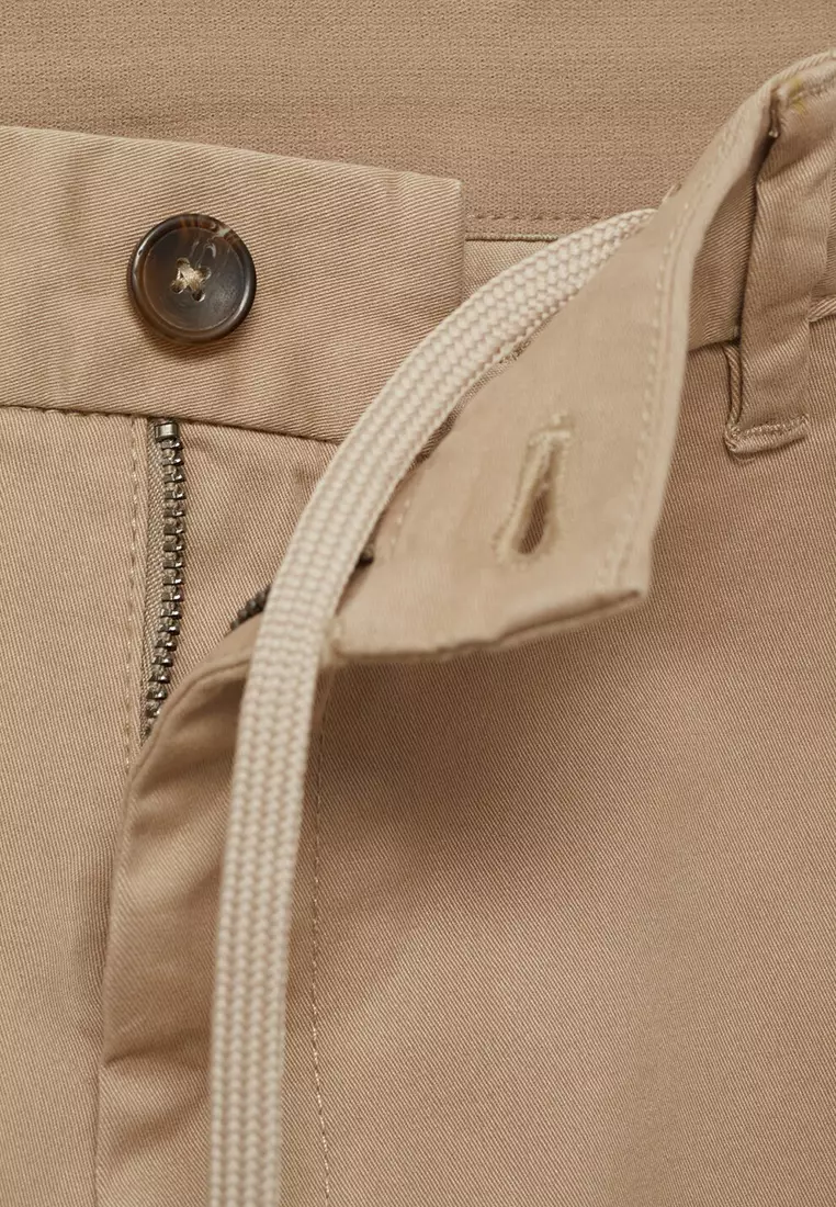 Prato Cropped Tapered Chino Trousers