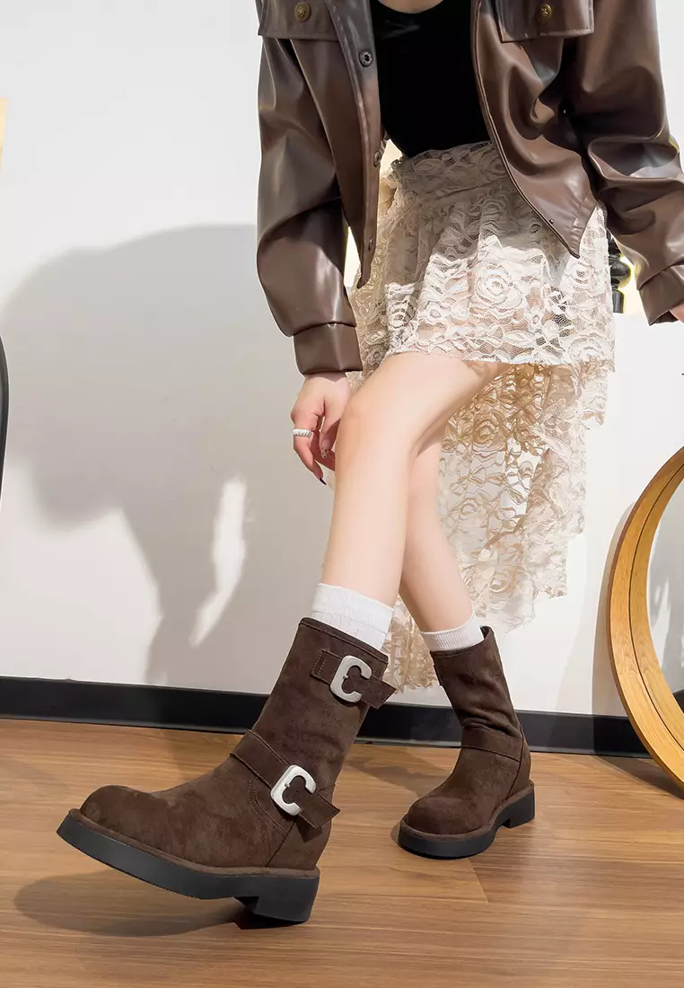 Hidden heel boots best sale
