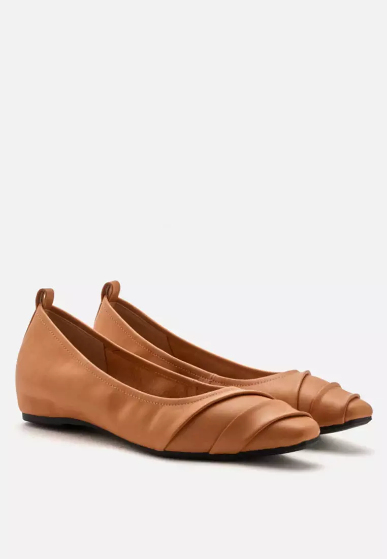 Elie Ruched Padded Flats