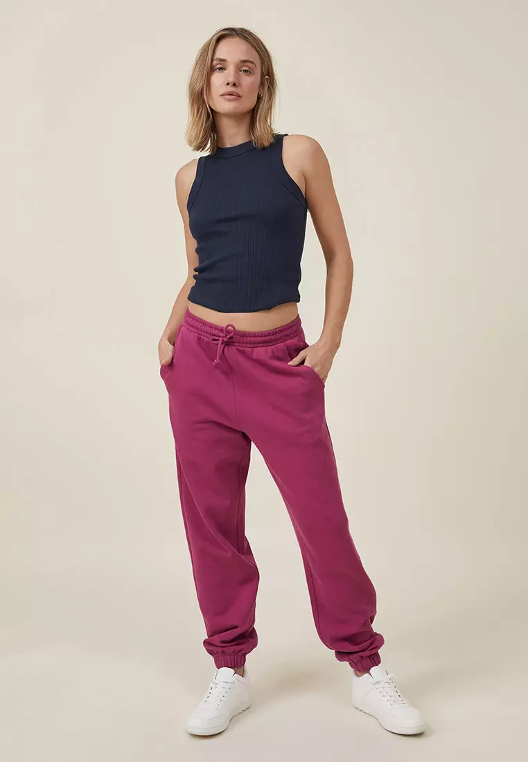 Purple sweatpants womens sale