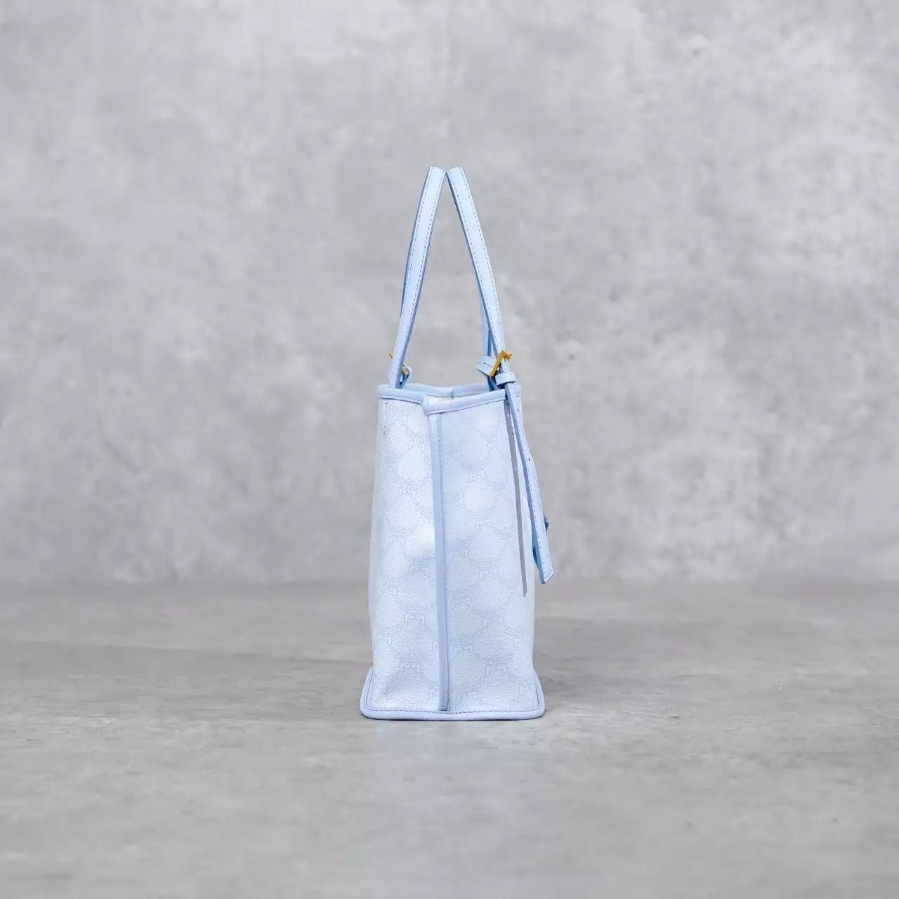 Tas MCM MONOGRAM BLUE SKY MINI TOTE BAG SMALL 100% ORIGINAL