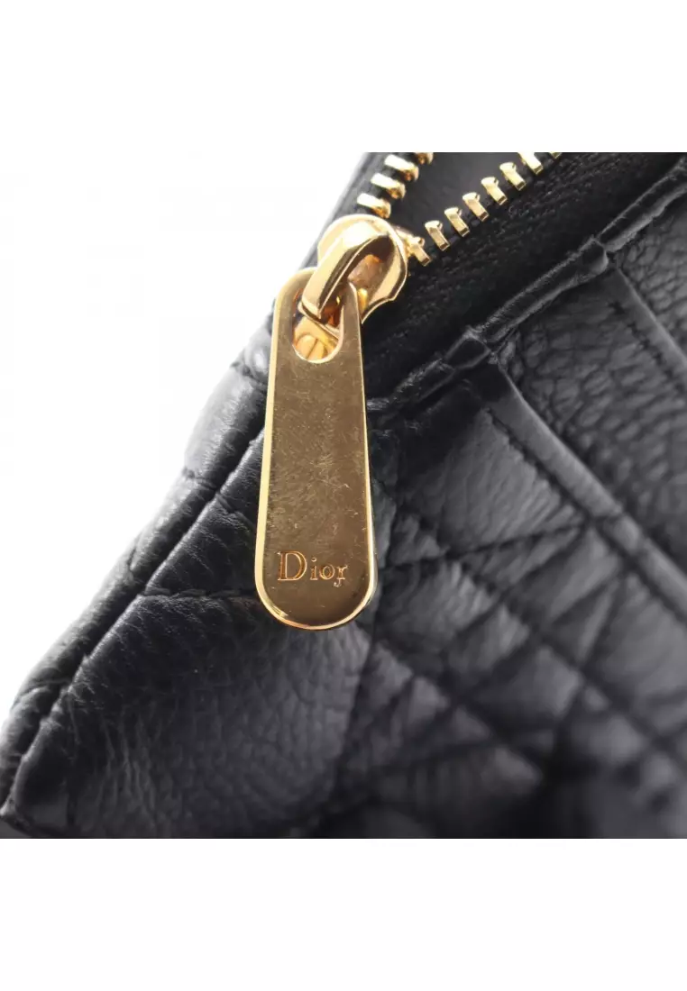 Christian Dior Pre-Loved Christian Dior Caro Lavender wallet