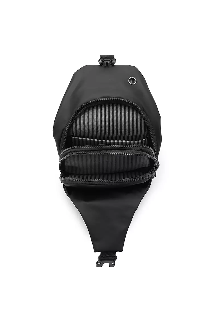 Men's Chest Bag / Sling Bag / Crossbody Bag - Black