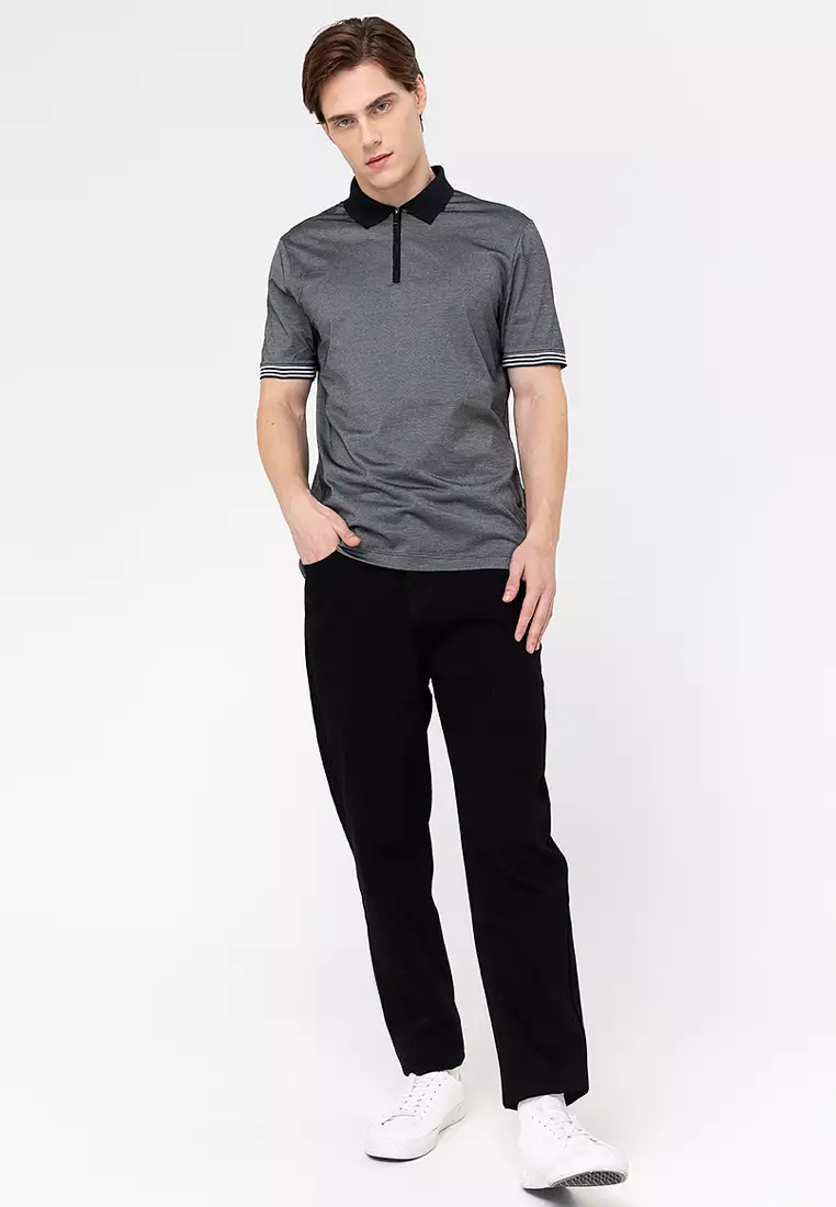 Perry ellis black polo 2025