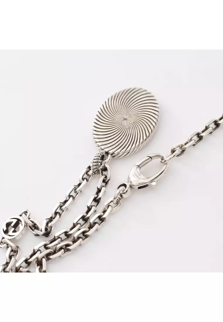 Gucci Double G Sterling Silver Chain Necklace