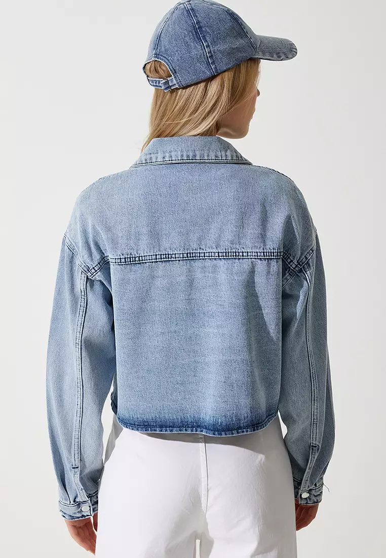 Wide Pocket Denim Jacket