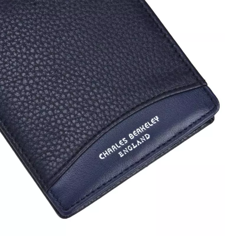 Tumbled Leather Wallet & Matte Black Buckle Belt Combo Gift Set