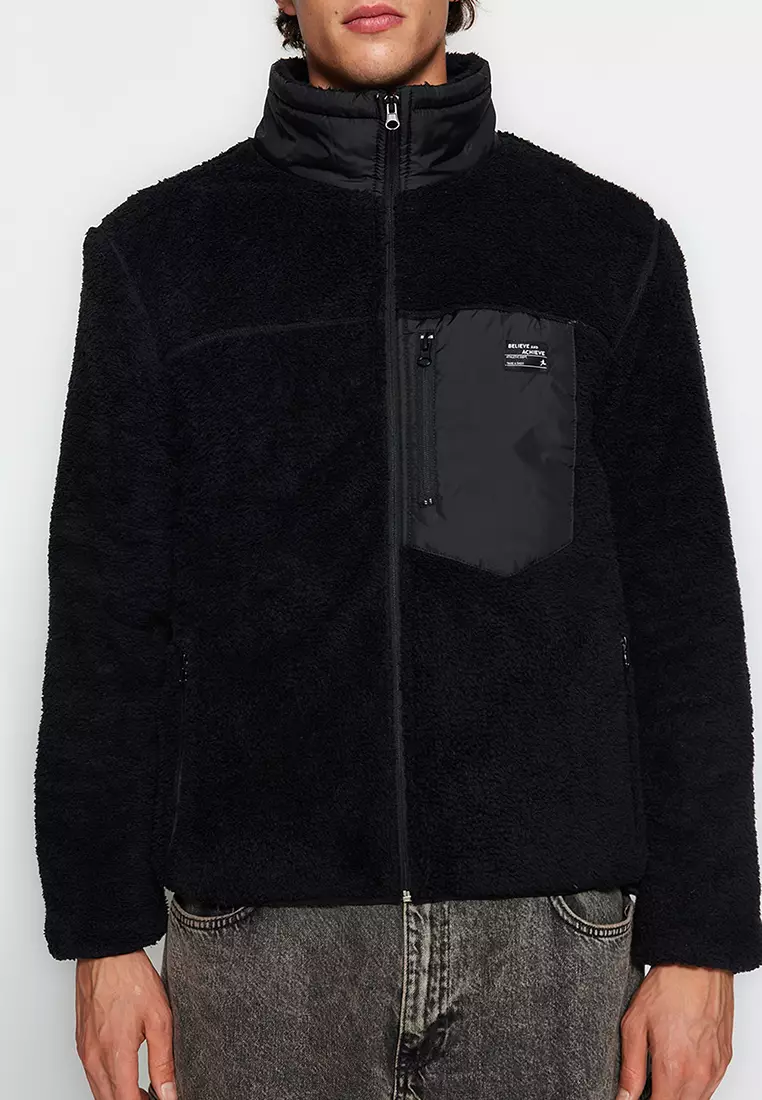 Plush Pocketed Winter Jacket