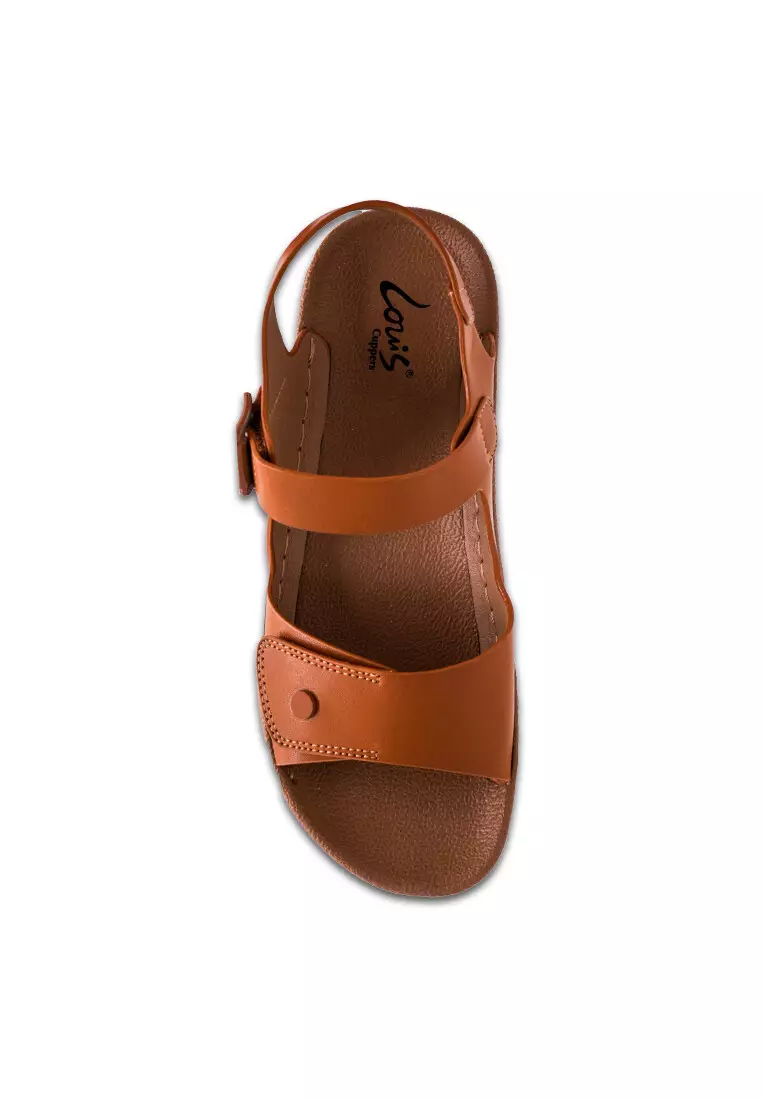 Women Sling Back Faux Leather Strap Casual Sandals - 230471224
